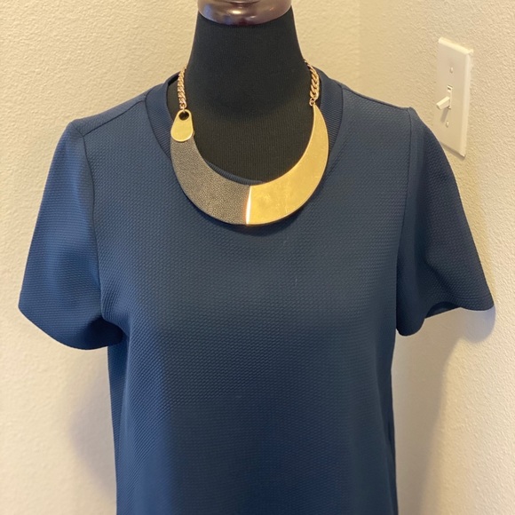 HEMA NAVY SHIFT DRESS TEE DRESS CASUAL SIZE M - Picture 2 of 6